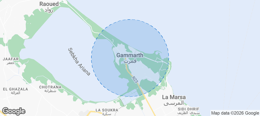 Gammarth Airbnb map